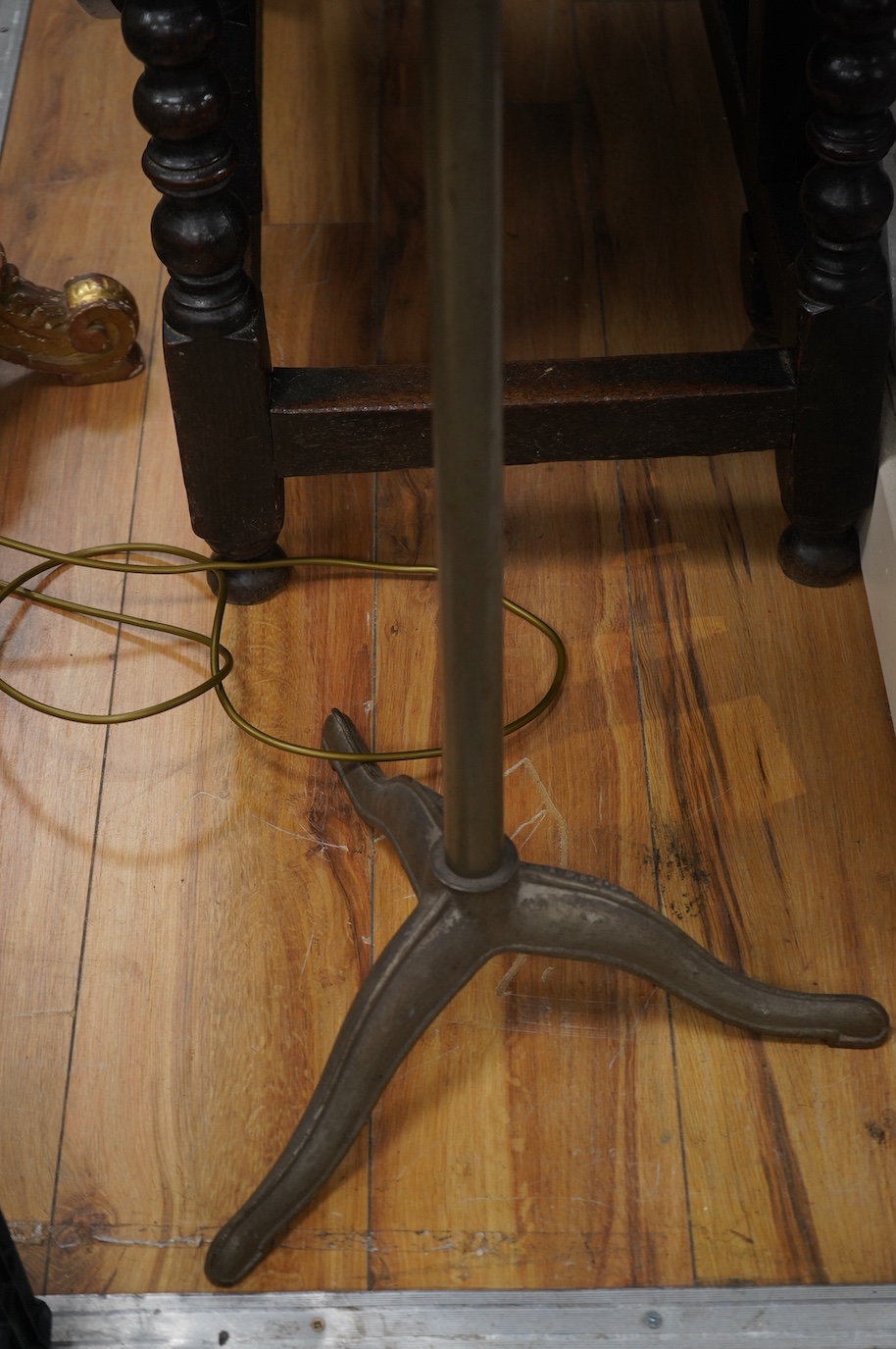 An early 20th century Stockman tailor's mannequin with cast iron stand. Condition - good